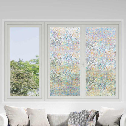 Statistisch Raamfoli 3D Regenboogpatroon 60 x 1000 cm PVC