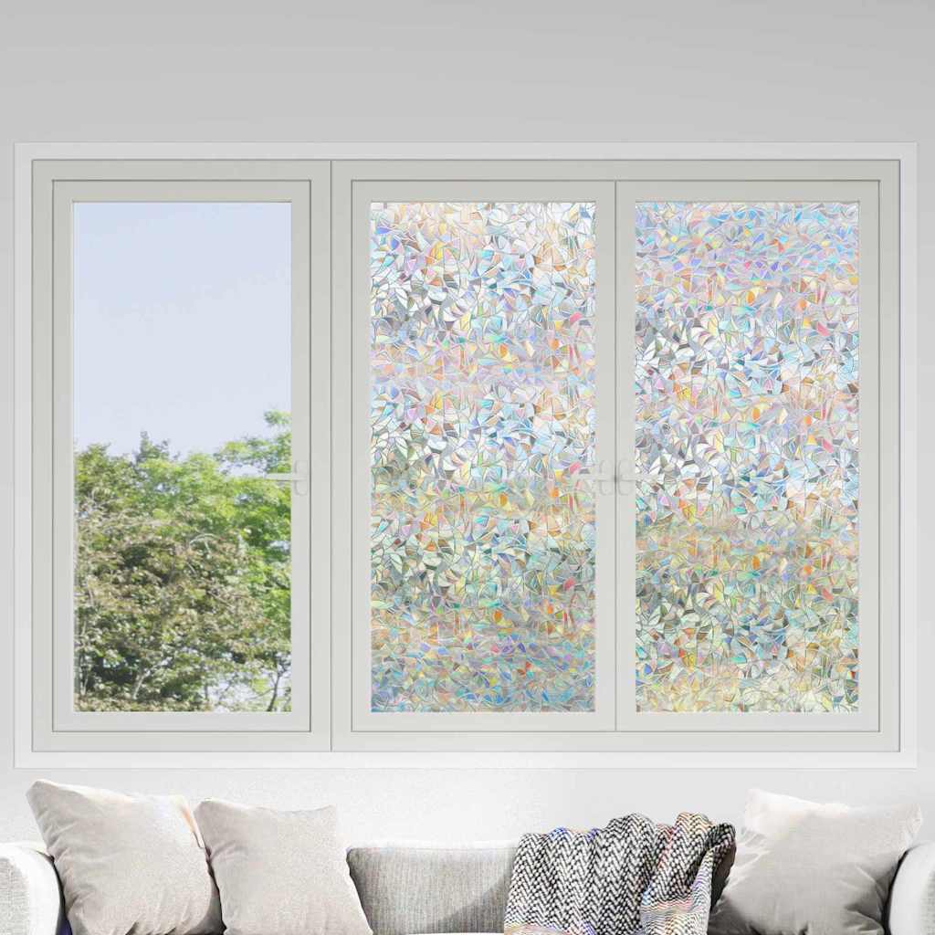 Statische Ramenfilm 3D Regenboogpatroon 60 x 2000 cm PVC