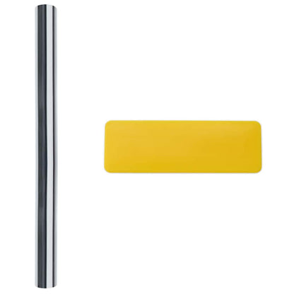 Statisch Reflecterend Zonnevensterfolie zilver 60 x 1000 cm PVC