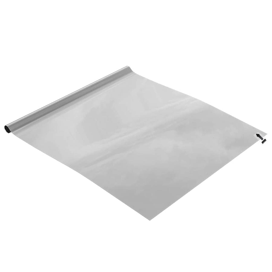 Statisch Reflecterend Zonnevensterfolie zilver 60 x 1000 cm PVC