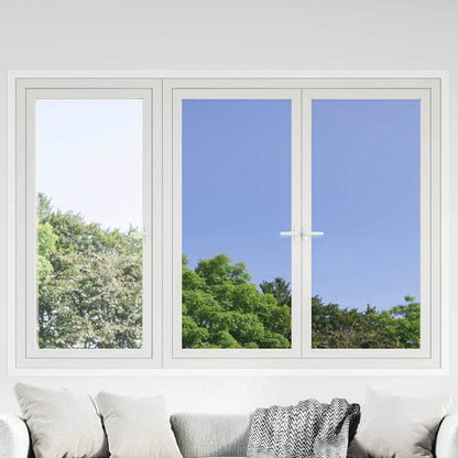 Statisch Reflecterend Zonnevensterfolie Zilver 90 x 1000 cm PVC
