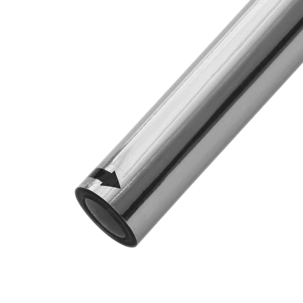 Statisch Reflecterend Zonnevensterfolie zilver 90 x 2000 cm PVC