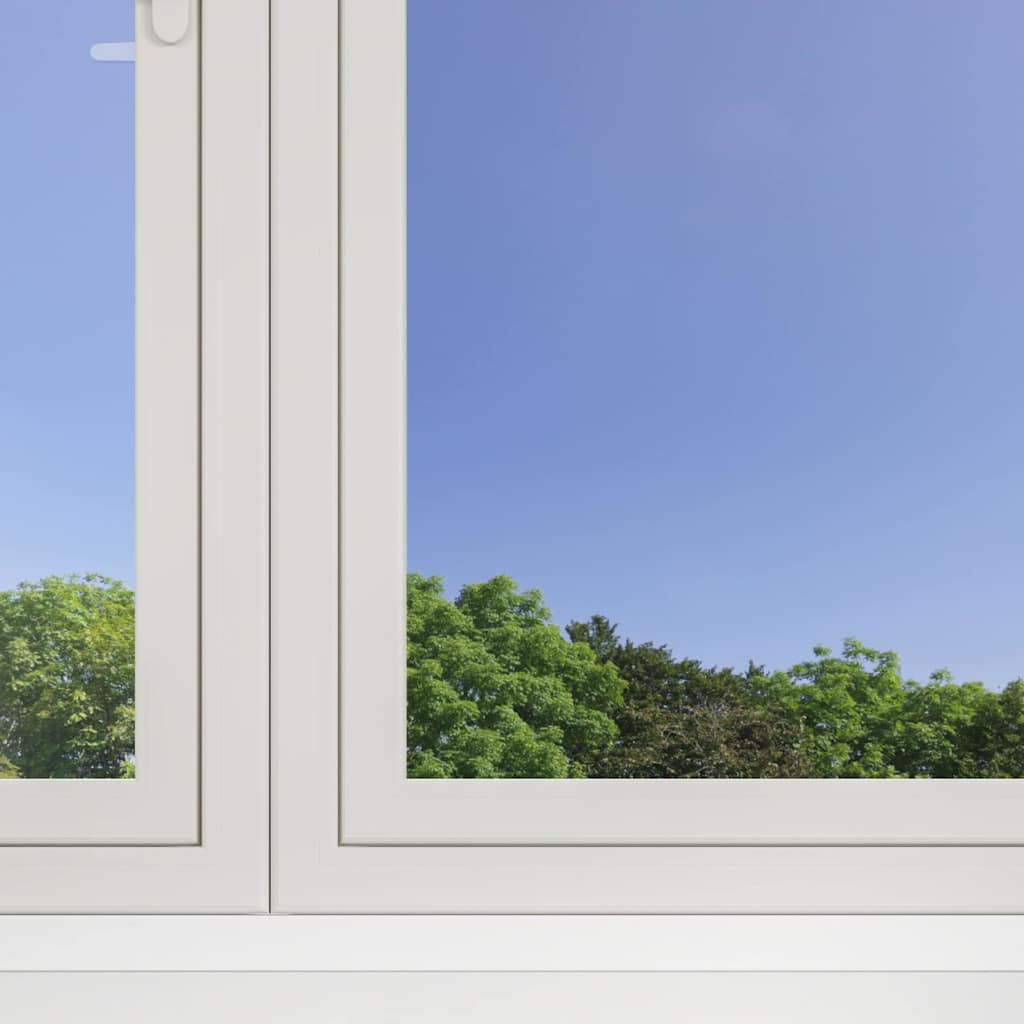 Statisch Reflecterend Zonnevensterfolie zilver 90 x 2000 cm PVC