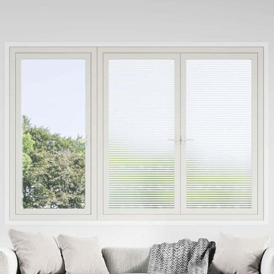Zelfklevende Raamfolie Mat gestreept 45 x 1000 cm PVC