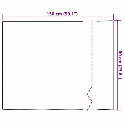 Zelfklevende Spiegelfilm 60 x 150 cm 2 st Zilver PET