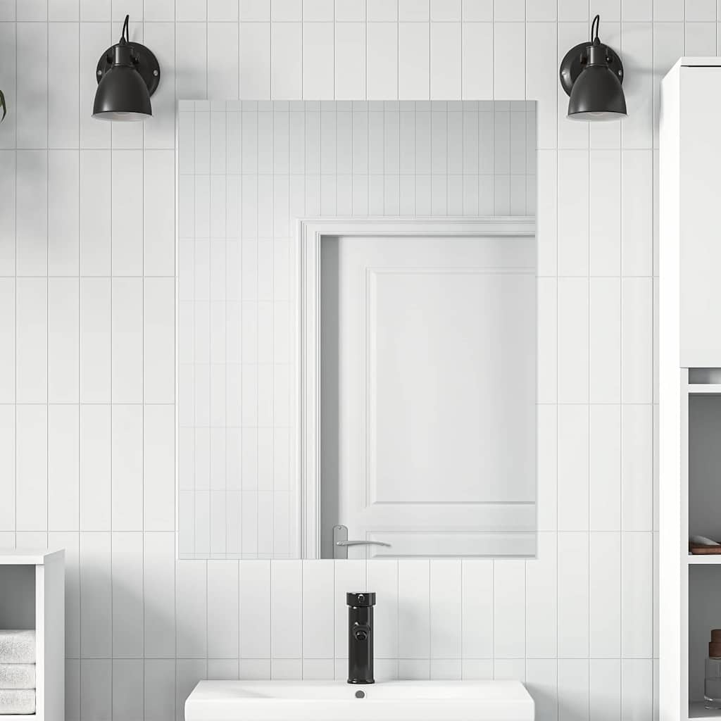 Zelfklevende Spiegelfolie 90 x 200 cm 2 pcs Zilver PET