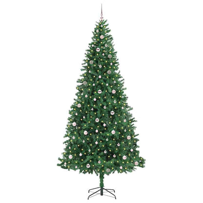 Kunstkerstboom Groen 300 cm PVC en Metaal en Plastic