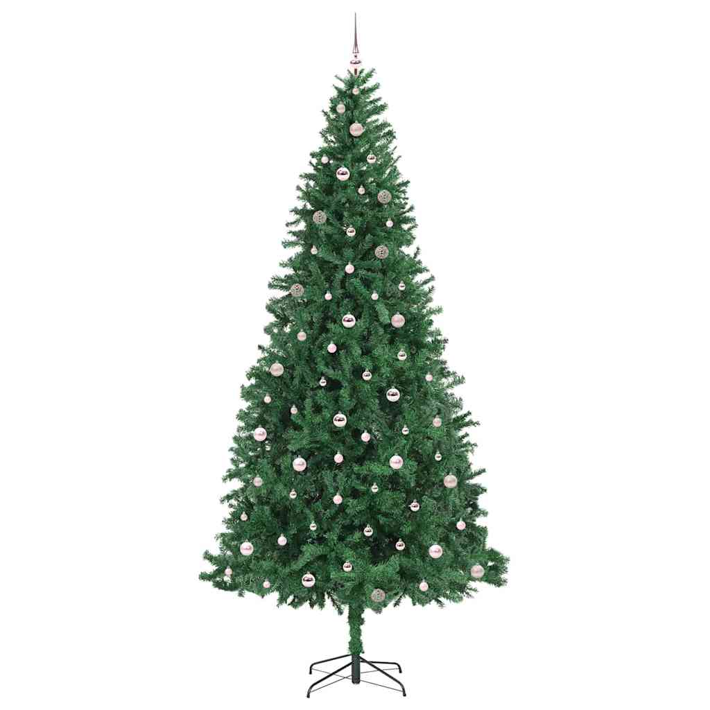 Kunstkerstboom Groen 300 cm PVC en Metaal en Plastic