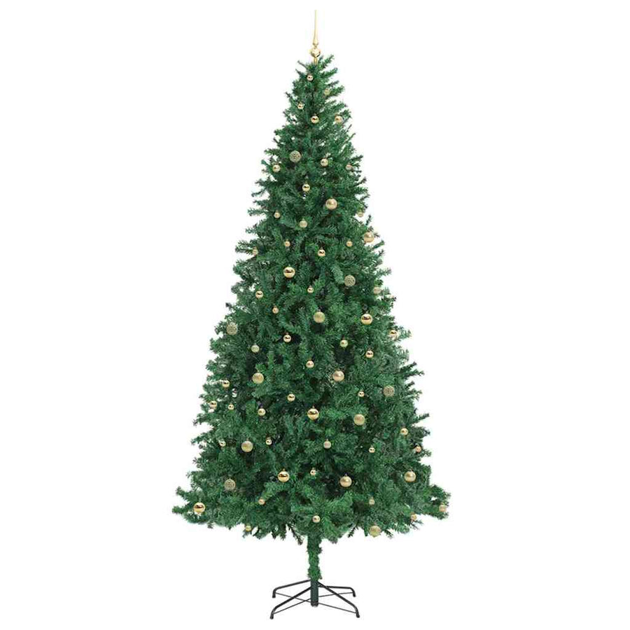 Kunstkerstboom Groen 300 cm PVC en Metaal en Plastic