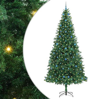 Kunstkerstboom Groen 300 cm PVC en Metaal en Plastic