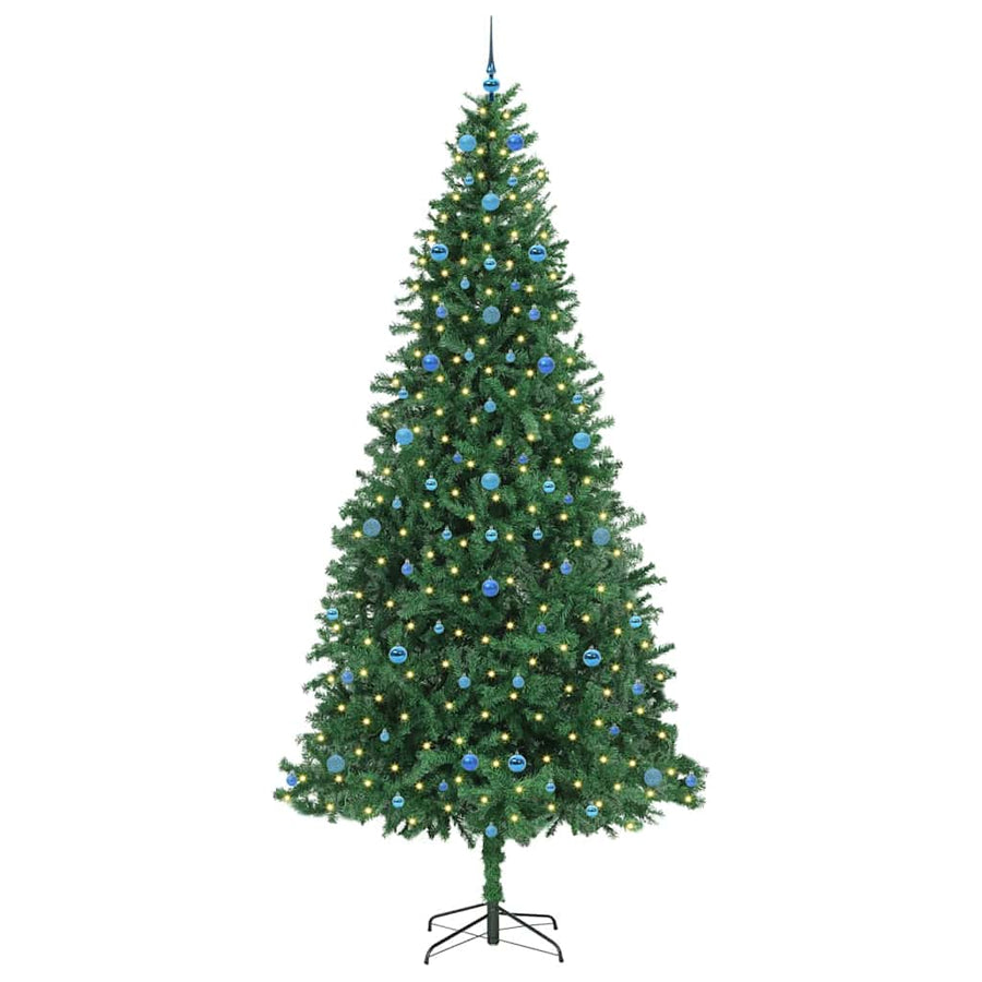 Kunstkerstboom Groen 300 cm PVC en Metaal en Plastic