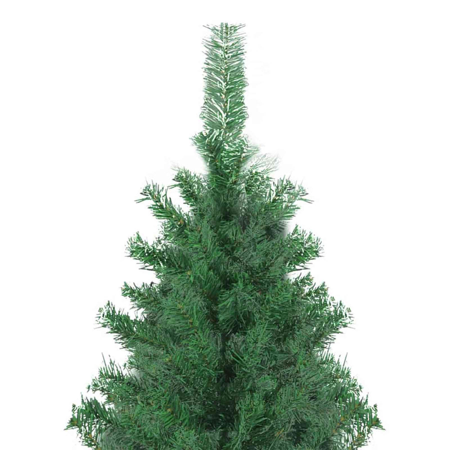 Kerstboom met decoratieve slingerlichten Groen 400 cm PVC
