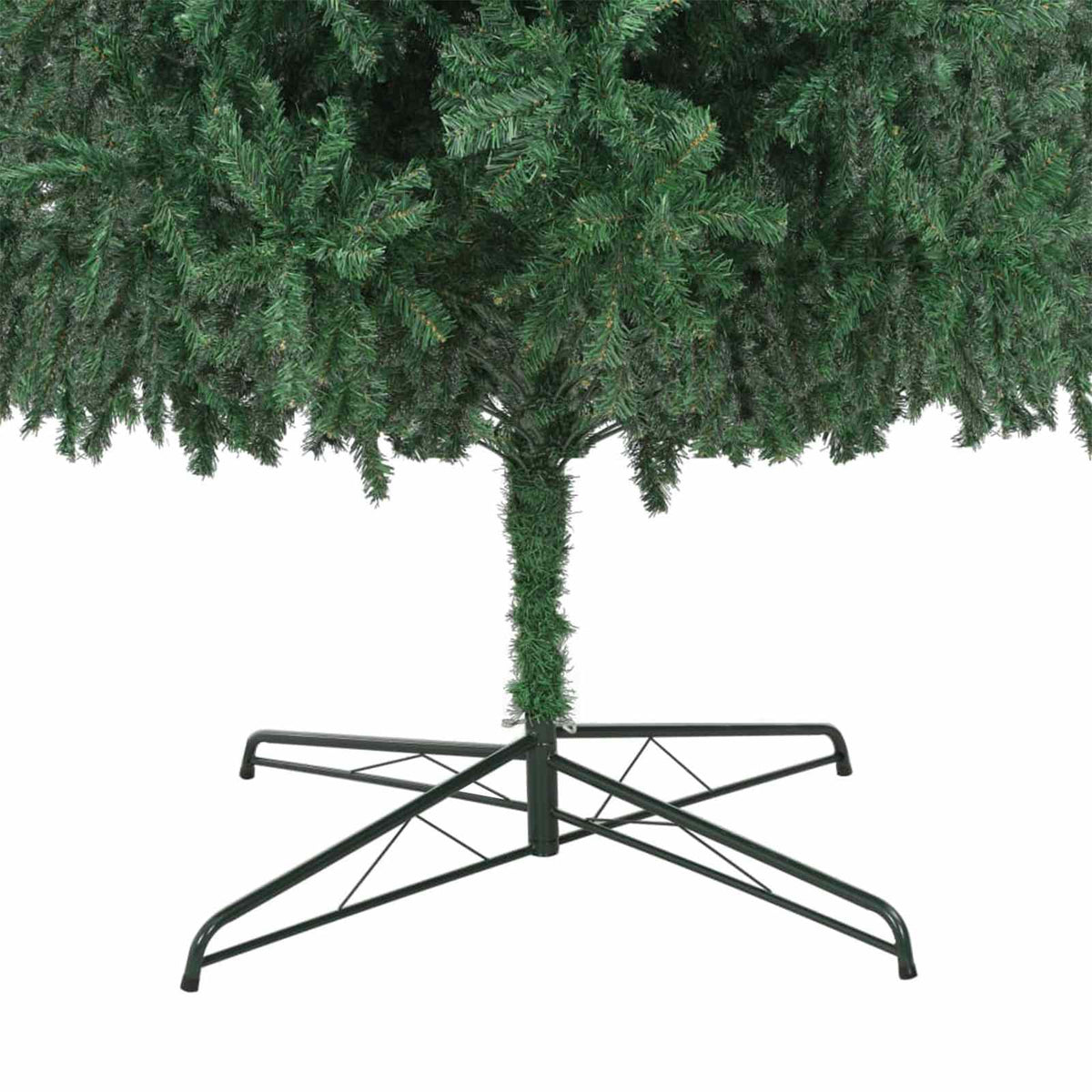 Kerstboom met decoratieve slingerlichten Groen 400 cm PVC