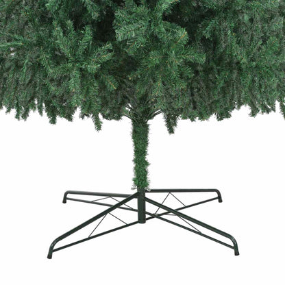 Kerstboom met decoratieve slingerlichten Groen 400 cm PVC