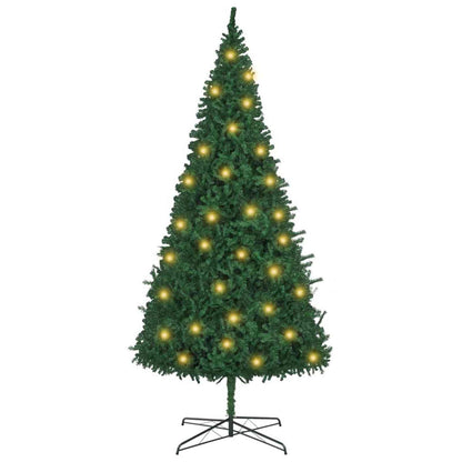 Kerstboom met decoratieve slingerlichten Groen 400 cm PVC