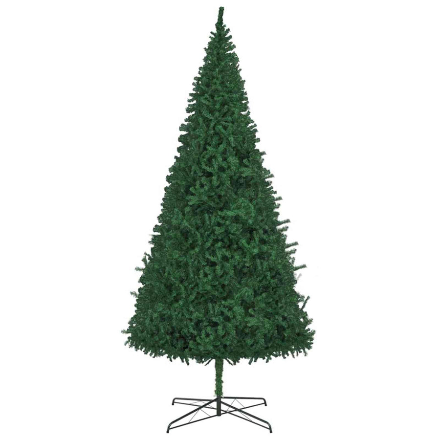 Kerstboom met decoratieve slingerlichten Groen 400 cm PVC