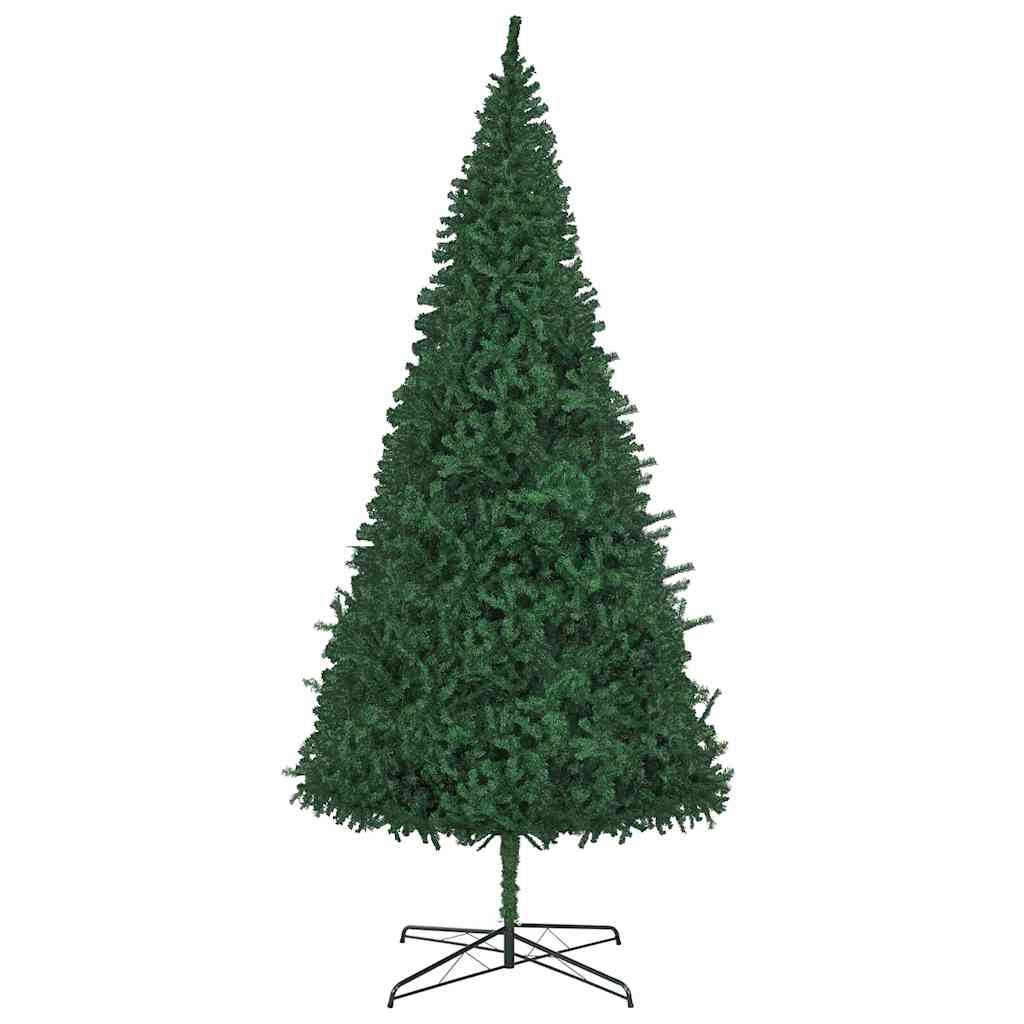 Kerstboom met decoratieve slingerlichten Groen 400 cm PVC