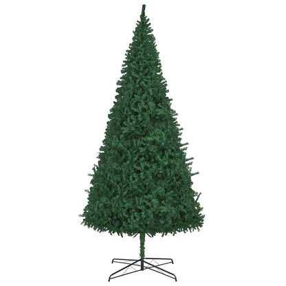 Kerstboom met decoratieve slingerlichten Groen 400 cm PVC