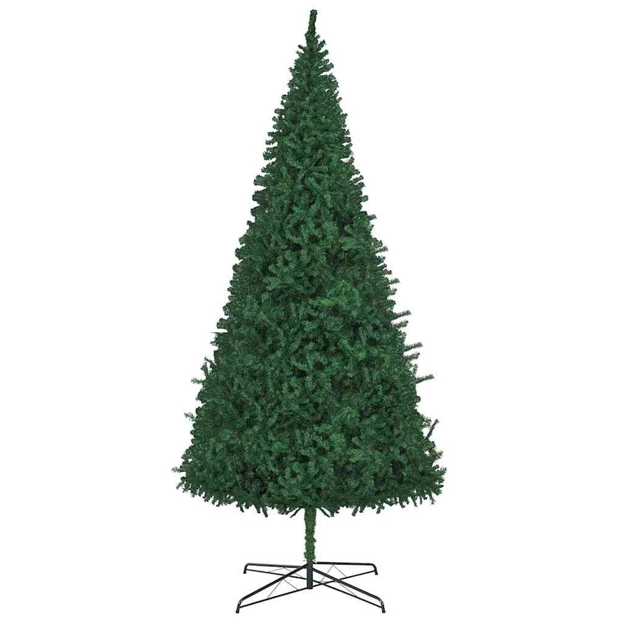 Kerstboom met decoratieve slingerlichten Groen 400 cm PVC