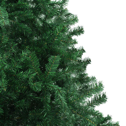 Kerstboom met decoratieve slingerlichten Groen 400 cm PVC