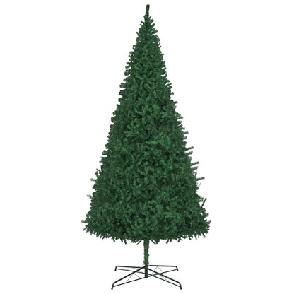 Kerstboom met decoratieve slingerlichten Groen 400 cm PVC