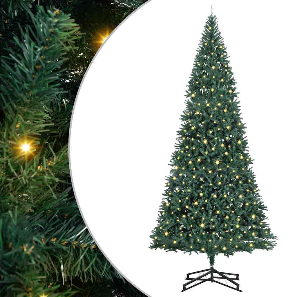 Kunst Kerstboom met verlichting Groen 500 cm PVC
