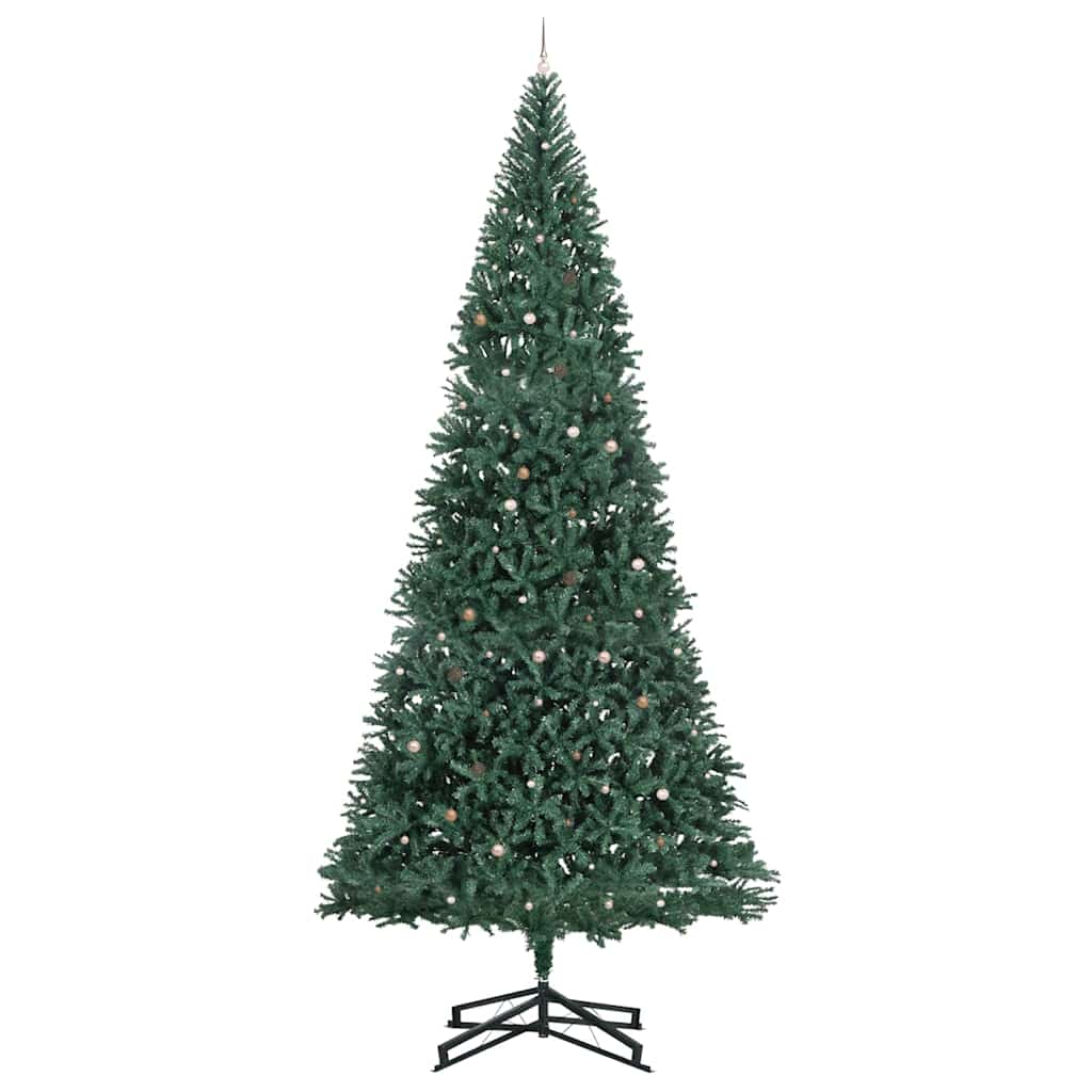 Artificial Pre-lit Kerstboom met Ballenset Groen 500 cm PVC