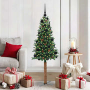 Kerstboom 150 cm groen PVC dennenhout