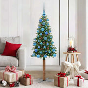Kerstboom 150 cm groen PVC dennenhout
