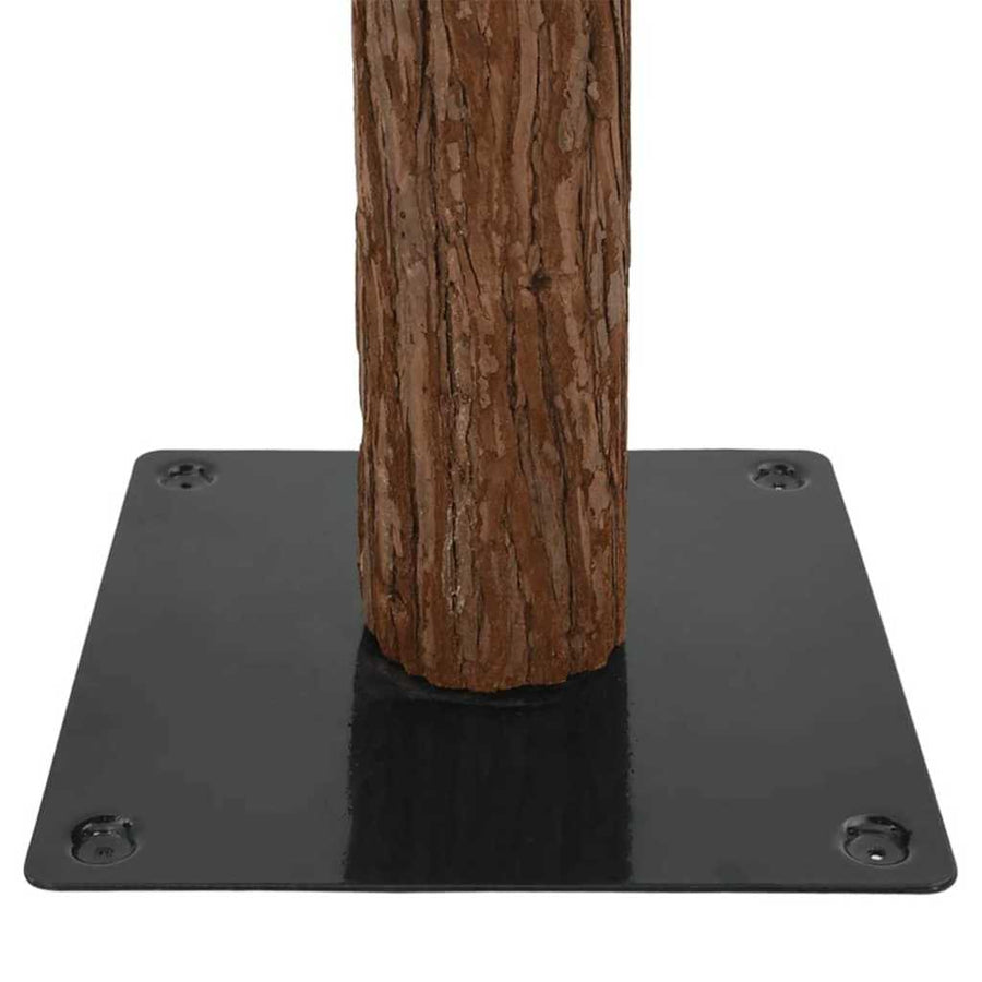 Slanke Kerstboom Groen 210 cm PVC en massief dennenhout