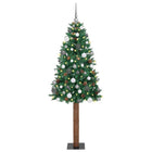 Kerstboom 210 cm PVC massief dennenhout groen