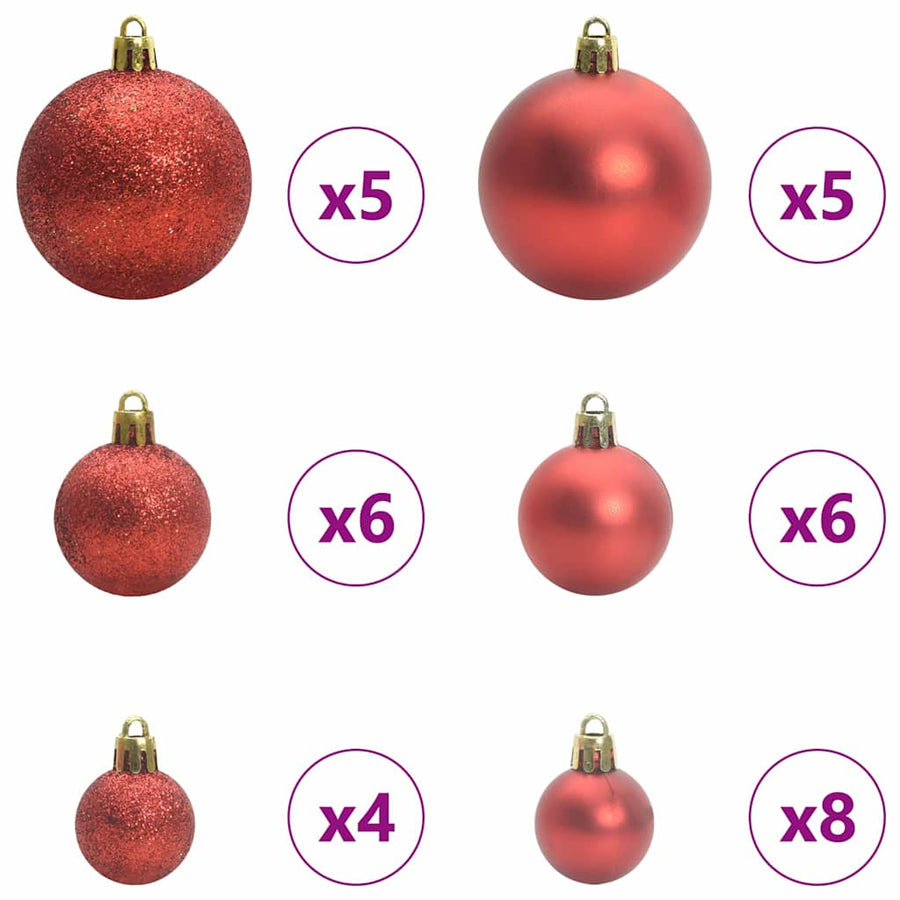 Slanke Kerstboom Groen en Wit 150 cm PVC en massief dennenhout