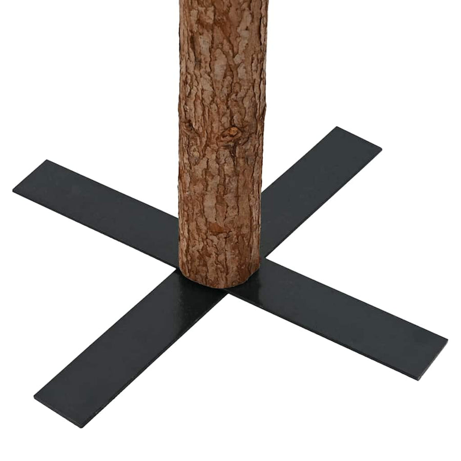 Slanke Kerstboom Groen en Wit 180 cm PVC en massief dennenhout