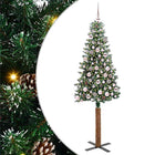 Kerstboom slank groen 180 cm PVC dennenhout
