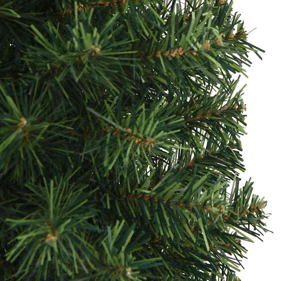Kunstkerstboom Groen 120 cm PVC en Staal en Kunststof