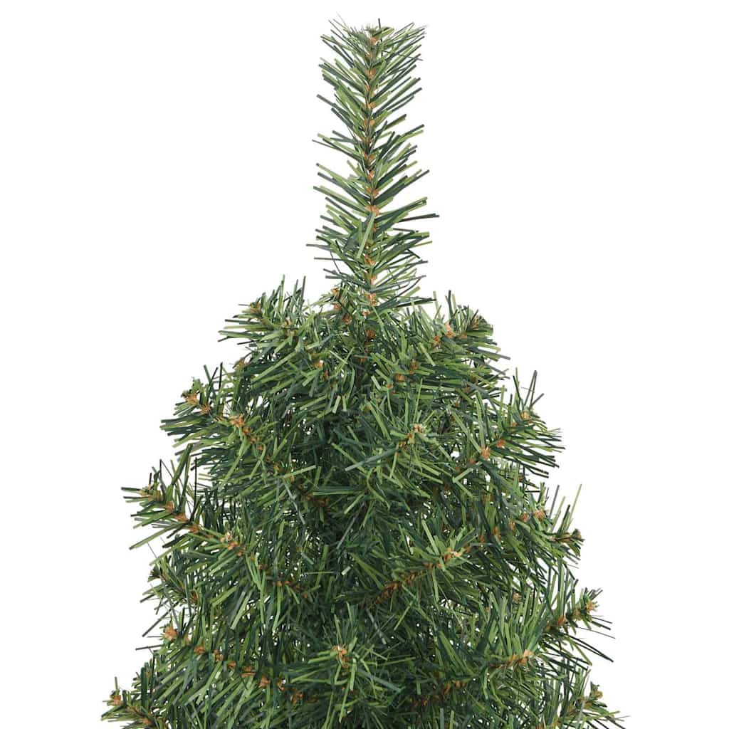 Kunstkerstboom Groen 120 cm PVC en Staal en Kunststof