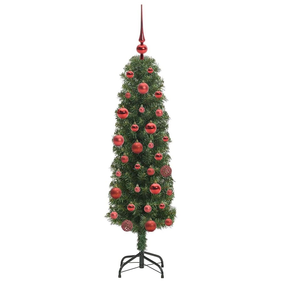 Kunstkerstboom Groen 150 cm PVC en Staal en Kunststof