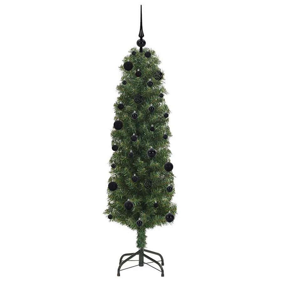 Kunstkerstboom Groen 150 cm PVC en Staal en Kunststof