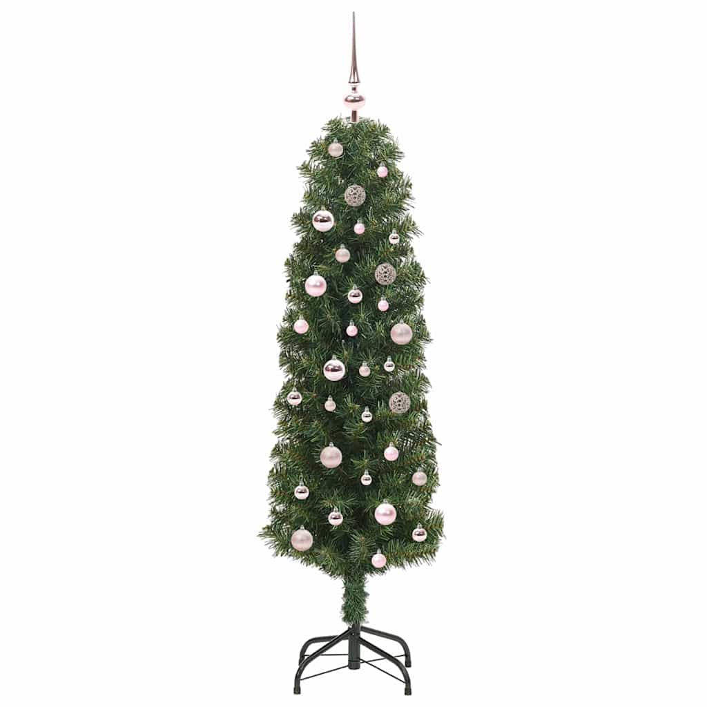Kunstkerstboom Groen 150 cm PVC en Staal en Kunststof