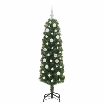 Kunstkerstboom Groen 150 cm PVC en Staal en Kunststof