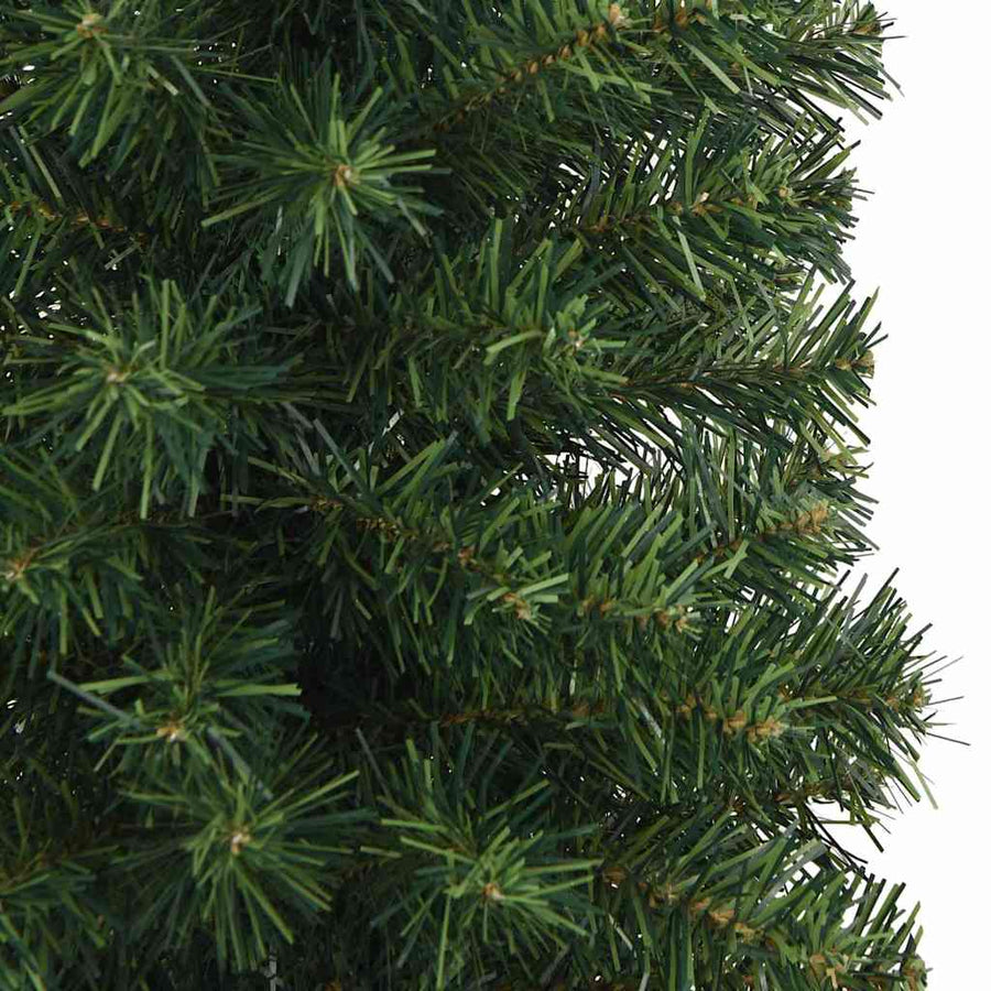 Kunstkerstboom Groen 180 cm PVC en Staal en Kunststof