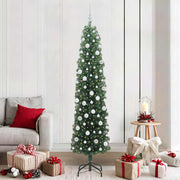 Artificial Christmas Tree Green 210 cm PVC and Steel and Plastic