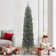 Artificial Christmas Tree Green 210 cm PVC and Steel and Plastic