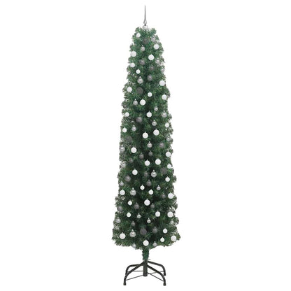 Slanke Kerstboom Groen 61 x 61 x 240 cm Kunststof en metaal