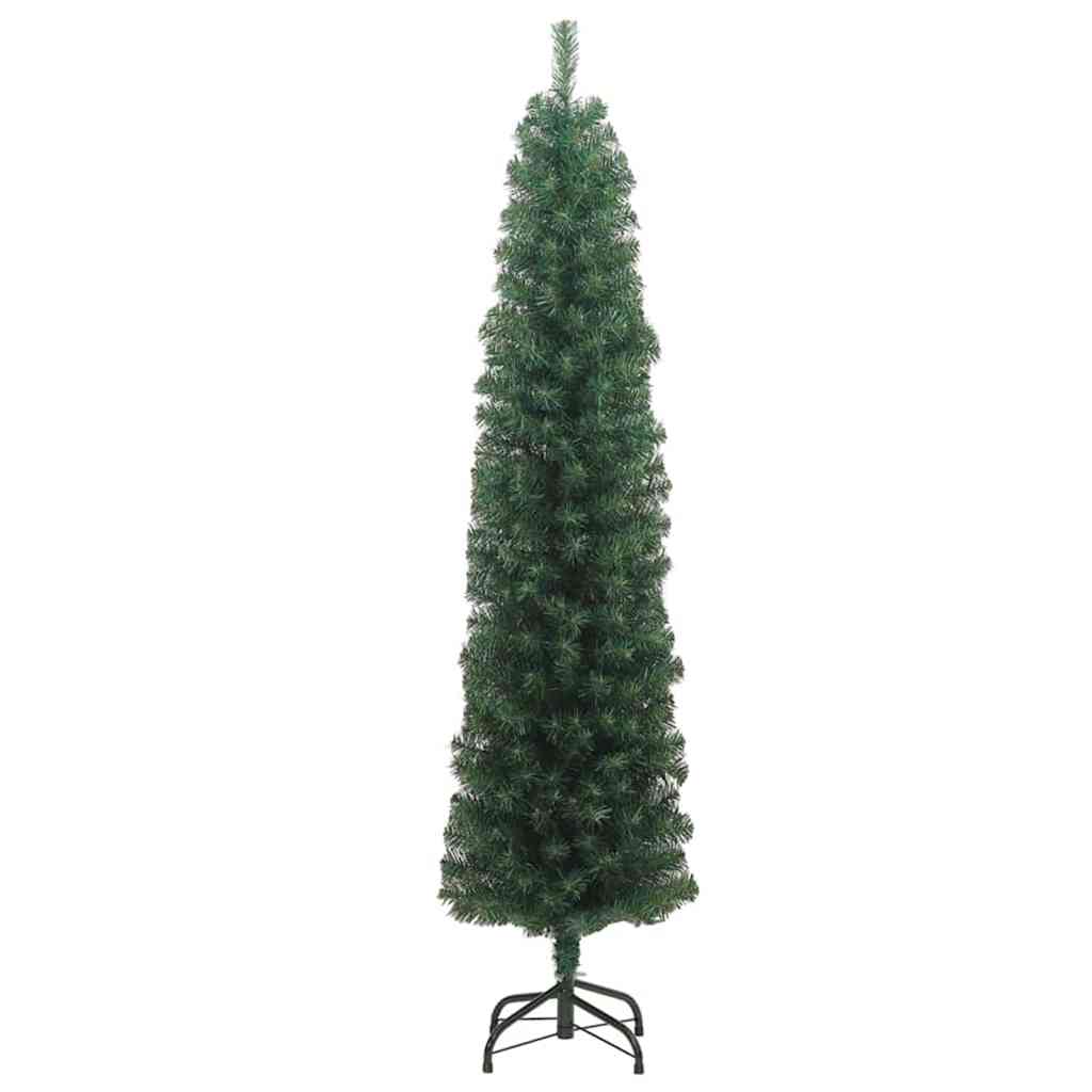 Slanke Kerstboom Groen 61 x 61 x 240 cm Kunststof en metaal