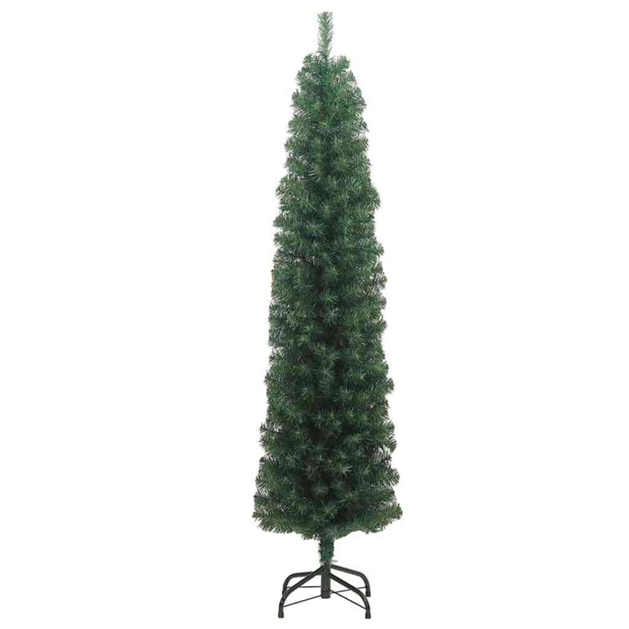 Slanke Kerstboom Groen 61 x 61 x 240 cm Kunststof en metaal