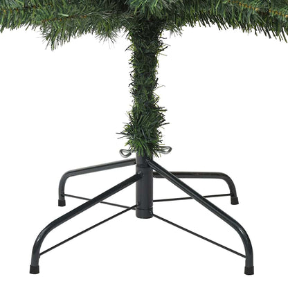 Kunstkerstboom Groen 270 cm PVC en Staal en Kunststof