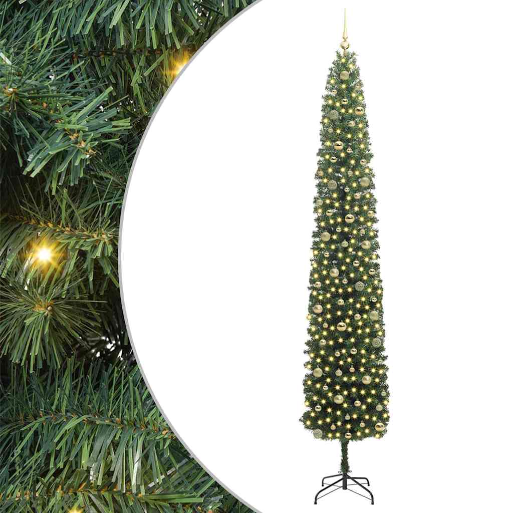 Kunstkerstboom Pvc En Staal En Kunststof Groen 270 cm