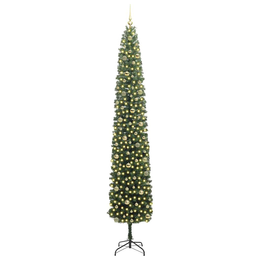 Kunstkerstboom Pvc En Staal En Kunststof Groen 270 cm