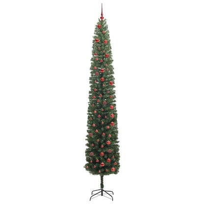 Kunstkerstboom Groen 300 cm PVC en Staal en Kunststof